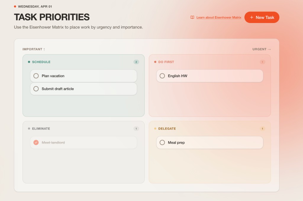 Ritma habit cards with streak counters, completion calendars, and energy-phase grouping